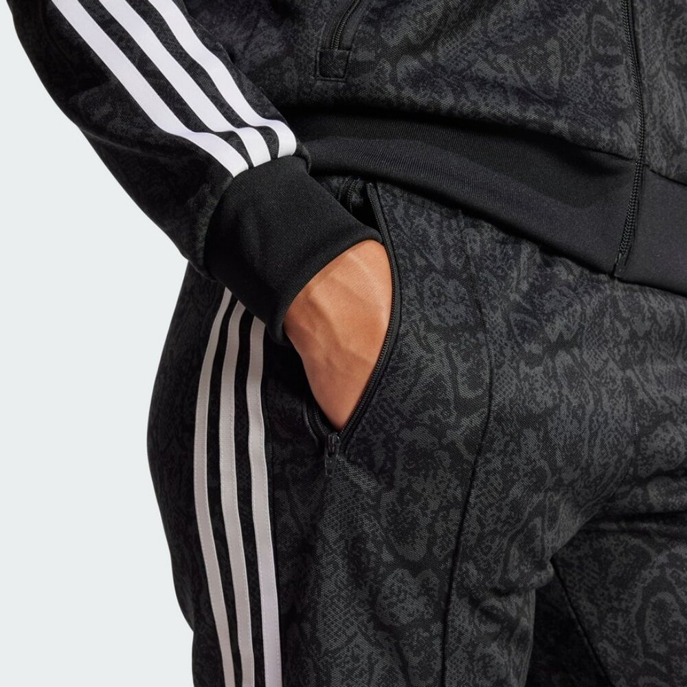 ADIDAS Women's Black Snake Print Firebird Track Suit - Picture 12 of 15